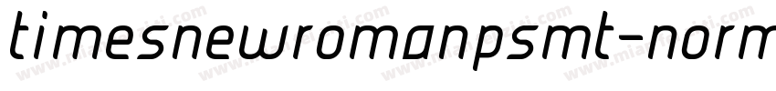 timesnewromanpsmt-normal italic字体转换
